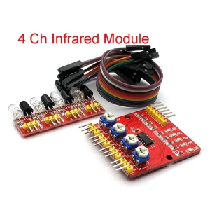 4 Channel Infrared Detector Tracked Photoelectricity Sensor for Smart Car/ Robot