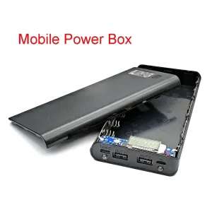 Power Bank 18650 Battery Case Storage Box Powerbank Charger Shell 8*18650 Micro Type-c Interface