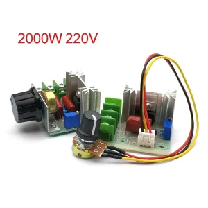 AC 220V 2000W SCR Voltage Regulator Dimming Dimmers Motor Speed Controller Thermostat Electronic Voltage Regulator Module