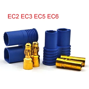 EC2 EC3 EC5 EC8 Connector Kit Male and Female Bullet Gold Plated Banana Plug Be Used for RC Model Airplane Connector Parts