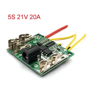 Battery Charging Protection Board 5S BMS 18/21V 20A Li-Ion Lithium Battery Pack Protection Circuit Board Module for Power Tools