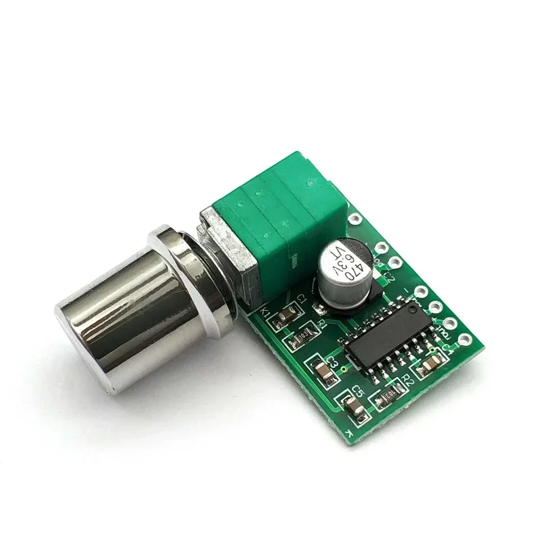 Mini PAM8403 DC 5V 2 Channel USB Digital Audio Amplifier Board Module 2 * 3W Volume Control with Potentionmeter - Image 2