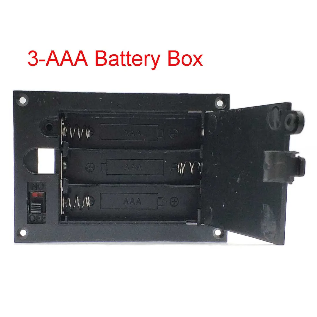 2x3x AAA Rectangular Embedded Battery Holder Storage Box Case with Switch Cover Batteries Shell - Image 5