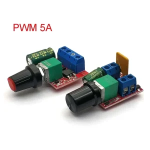 Mini 5A 90W PWM 12V DC Motor Speed Controller Module DC-DC 4.5V-35V Adjustable Speed Regulator Control Governor Switch 24V