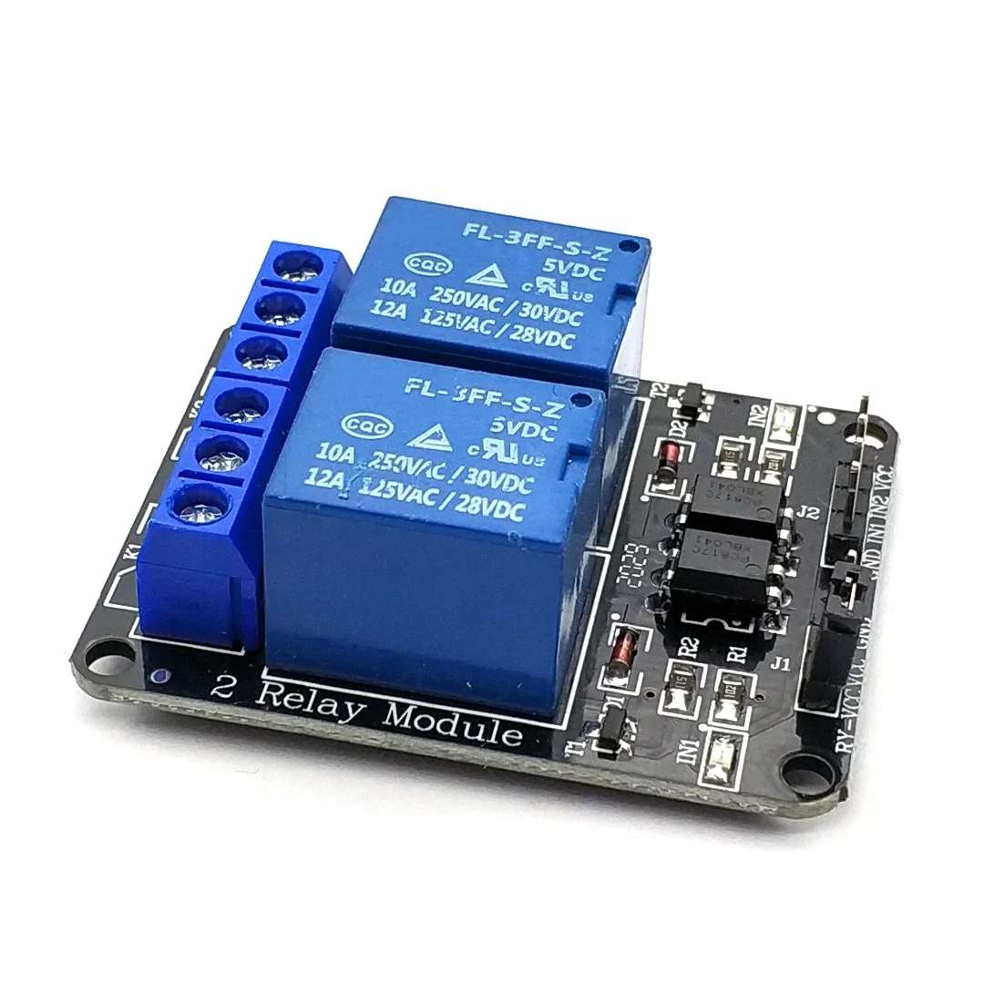 5V 12V 2 Channel Relay Module with Optocoupler Relay Output 2 Way Relay Module for Arduino - Image 3