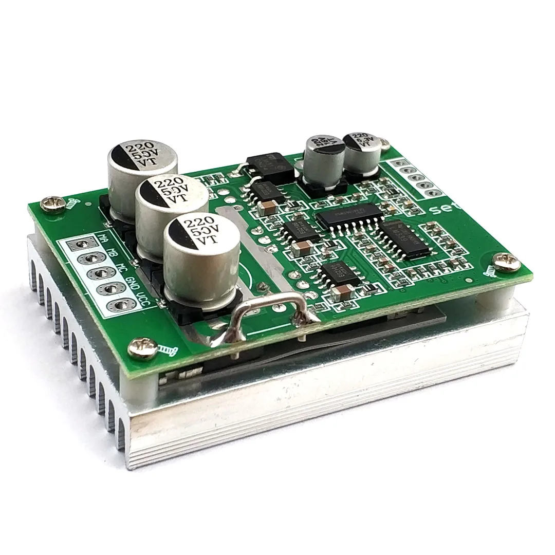 500W 15A DC 12-36V Brushless Hall Free Motor Driver Board High Power Motor Foward Reverse Speed Controller Power Supply - Image 2