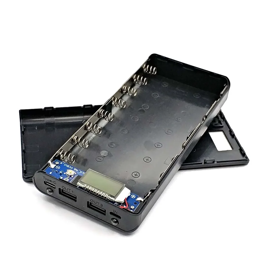 Power Bank 18650 Battery Case Storage Box Powerbank Charger Shell 8*18650 Micro Type-c Interface - Image 2