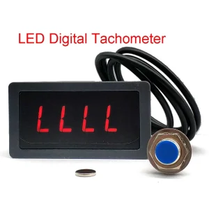 LED Tachometer RPM Speed Meter with Hall Proximity Switch Sensor NPN Speed Measuring Instruments
