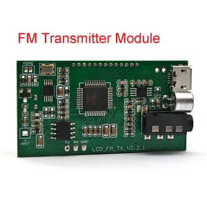 FM 87-108MHZ Digital FM Receiver Module Radio Transmitter Wireless Microphone Stereo Board Digital Noise Reduction LCD Display