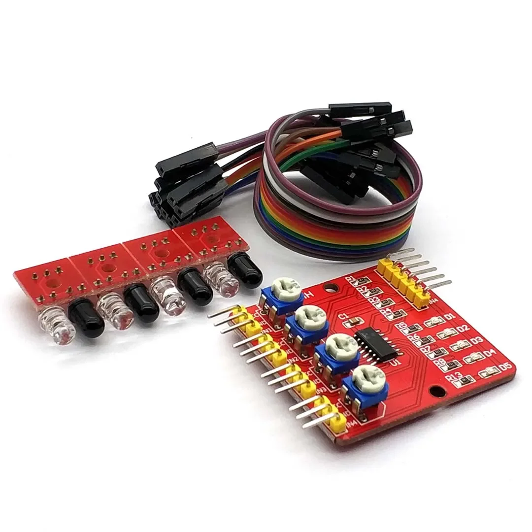 4 Channel Infrared Detector Tracked Photoelectricity Sensor for Smart Car/ Robot - Image 2