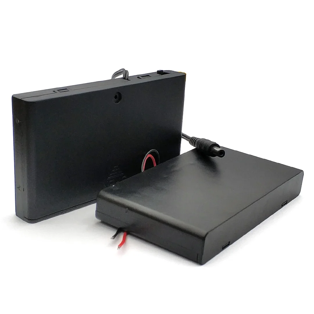 8 Slot AA Battery Case Box Holder with Leads DC5.5*2.1MM - Image 2