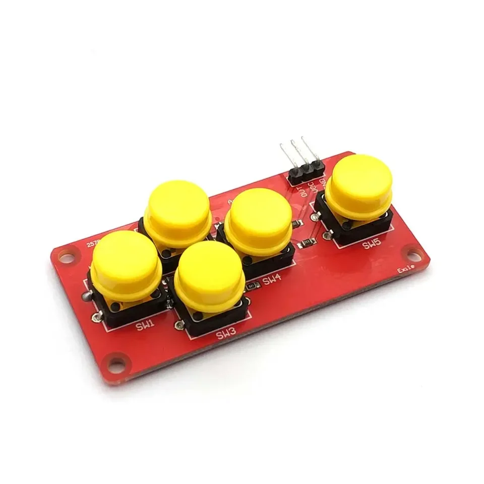 AD Keyboard Simulate Five Key Module Analog Button for Arduino Sensor Expansion Board - Image 2