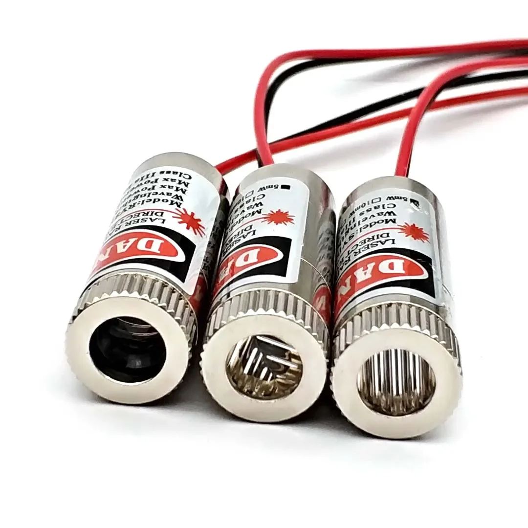 650nm 5mW Red Point / Line / Cross Laser Module Head Glass Lens Focusable Industrial Class - Image 2