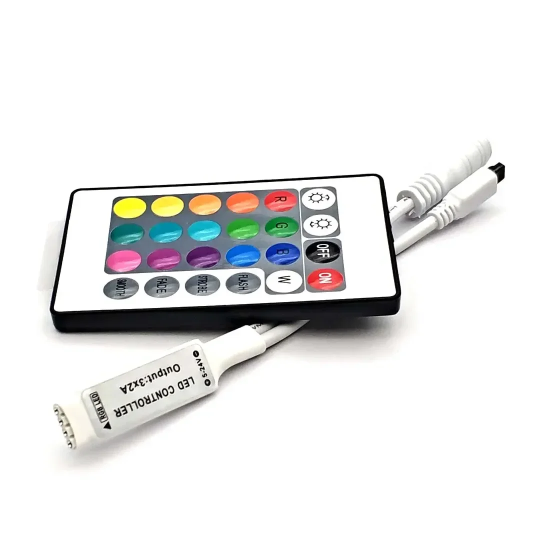 Led Controller 24 44 Keys 24LED IR RGB Controler LED Lights Controller IR Remote Dimmer DC12V 6A for RGB 3528 5050 LED Strip - Image 5