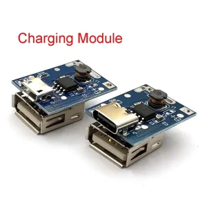 5V Boost Step Up Power Module Lithium LiPo Battery Charging Protection Board LED Display USB for DIY Charger 134N3P Program