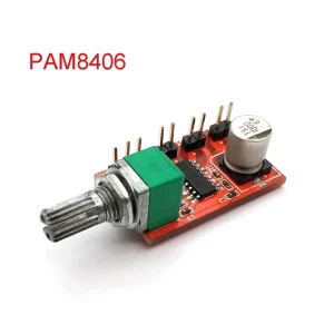 PAM8406 Digital Power Amplifier Board Bone Conduction Speaker Power Amplifier Board With Volume Potentiometer