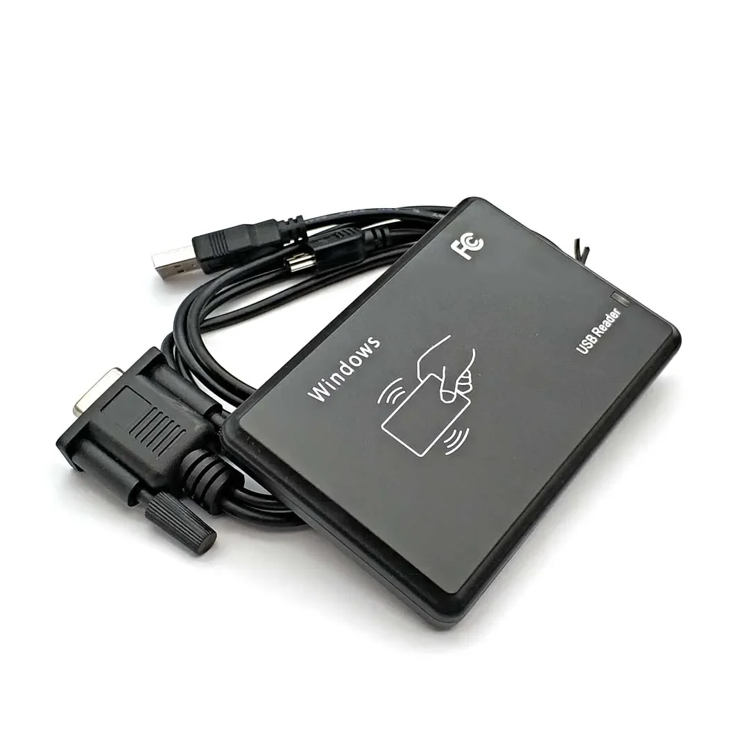 Brand New R21D Black RFID Proximity Sensor Smart ID Card Reader 125Khz EM4100 TK4100 EM Card Reader RS232 Interface - Image 2
