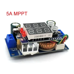 5A MPPT Solar Panel Controller DC-DC 6-36V Step Down Buck CC/CV Charging Module Dual Singa LED Display LED Regulator Controllers