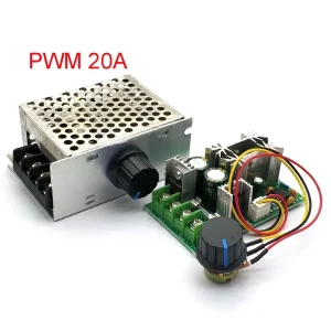DC Motor Speed Regulator 12V 24V 36V 48V High Power Drive Module PWM Motor Speed Controller 20A Current Regulator