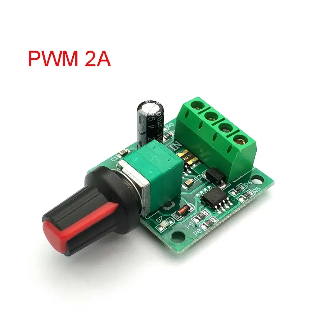 DC 1.8V 3V 5V 6V 12V 2A PWM Motor Speed Controller Low Voltage Motor Speed Controller PWM 0~100% Adjustable Drive Module